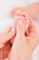 Reflexology. baby foot